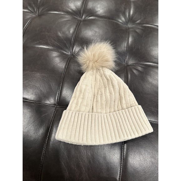 Lululemon Women Cable-Knit Pom-Pom Beanie‎ Hat Bone One Size LW9EW1S main image 4